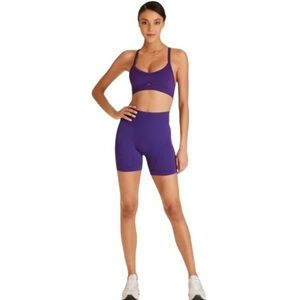 ALALA Seamless Barre Shorts NWT Purple